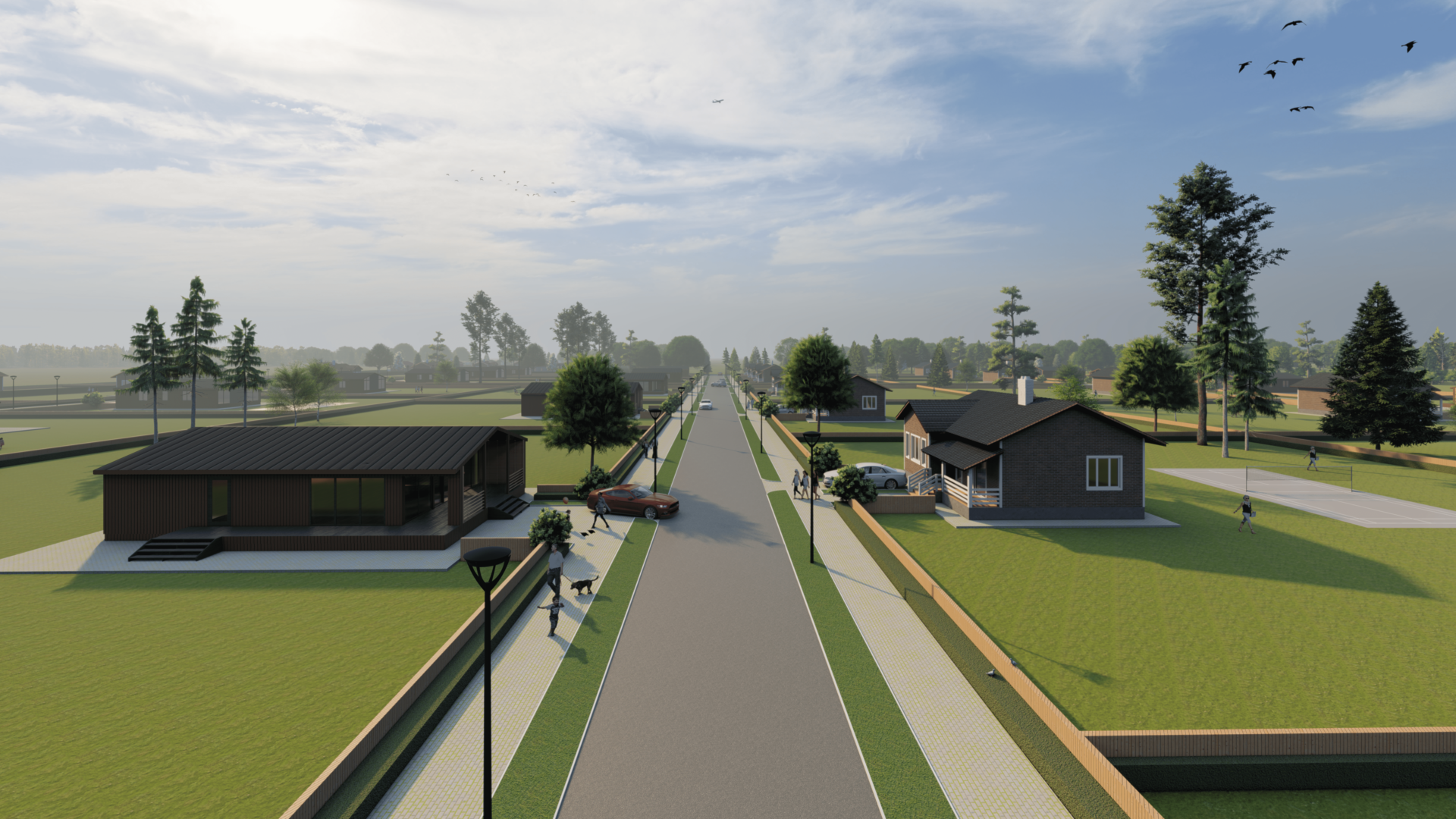 фото деревни Иванцево на берегу канала Волга-Уводь рядом с Уводьским водохранилищем близ города Иваново